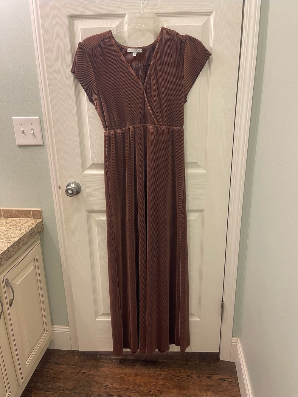 Baltic Born Brown Short Sleeve Maxi Dress